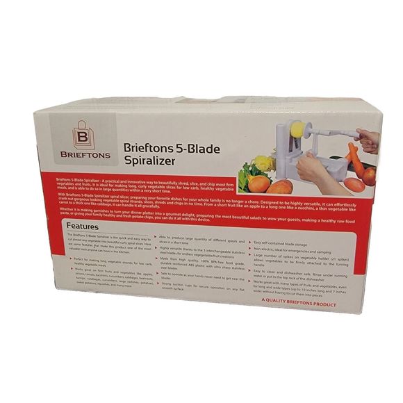 Brieftons 5 Blade‎ Spiralizer BR-5B-02 Interchangeable Blades - Picture 2 of 5